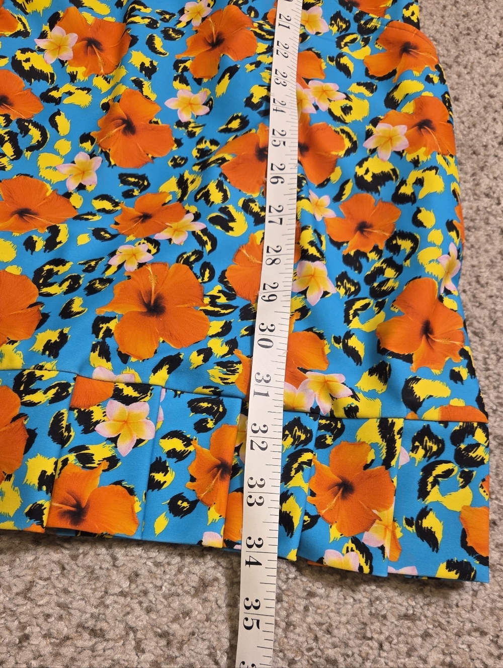 Tzu Tzu Shiloh Dress Hawaiian Floral Golf Tennis Activewear Upf 50 Medium - Picture 4 of 7
